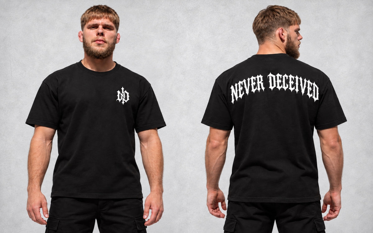Never Deceived Signature Tee — Black